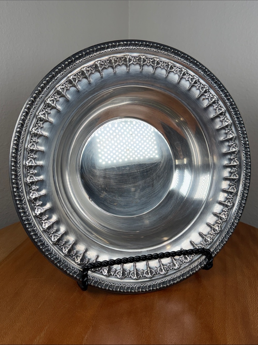 Vintage REED & BARTON Silver Plate Riviera Pattern 6" Serving Bowl Stamped#1202